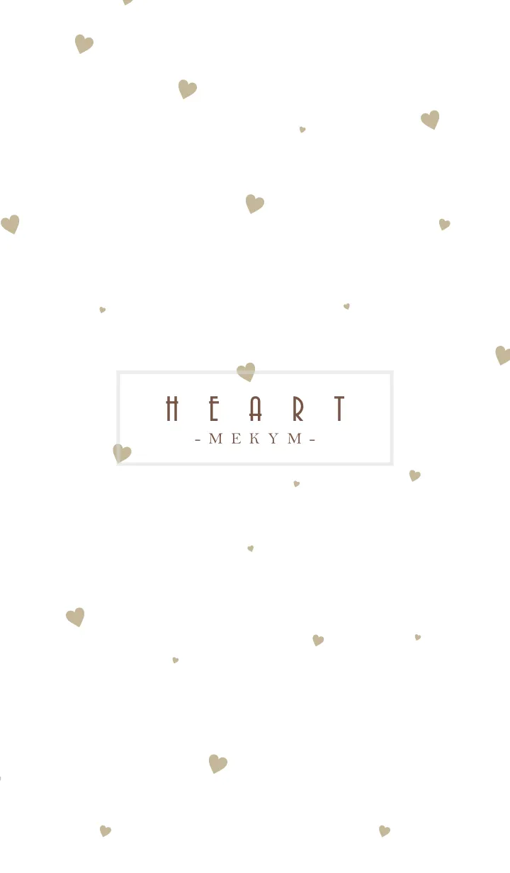 [LINE着せ替え] HEART-Beige MEKYM 33の画像1