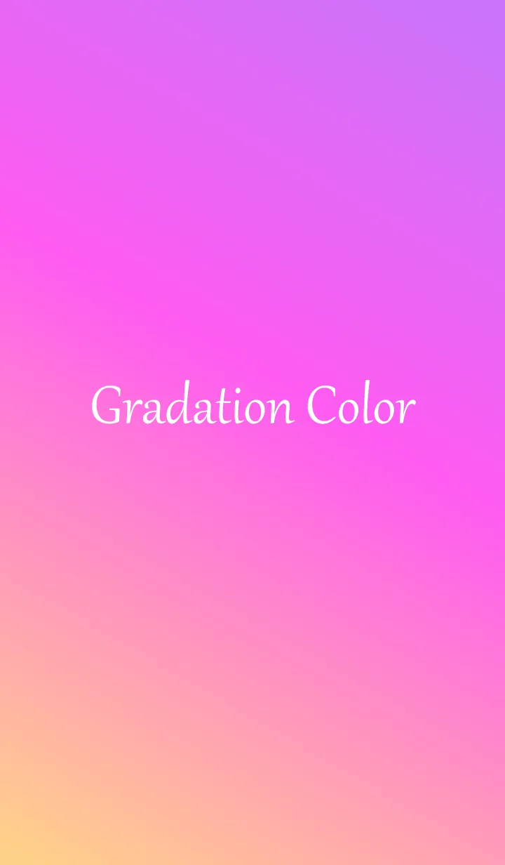 [LINE着せ替え] Gradation Color *Yellow&Pink&Purple*の画像1