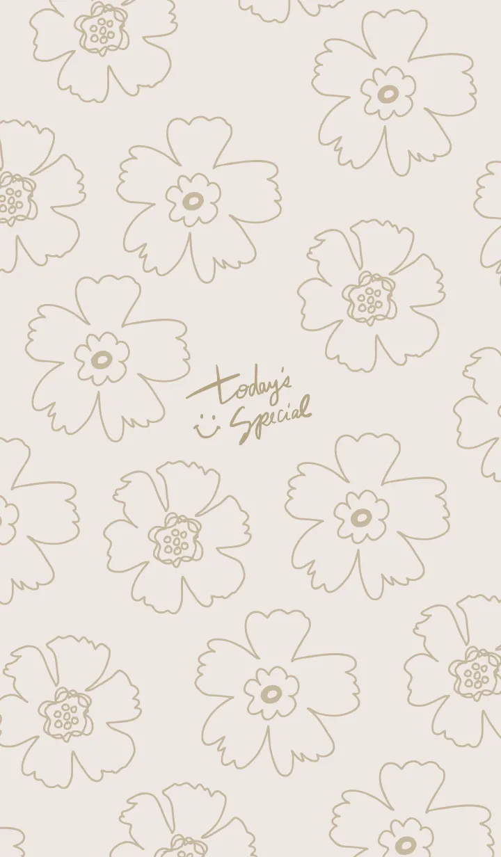 [LINE着せ替え] 線の花2の画像1