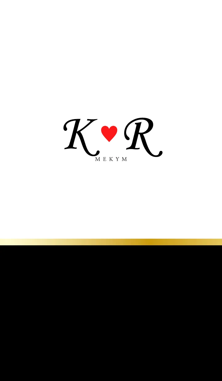 [LINE着せ替え] Love Initial K&R イニシャル 6の画像1