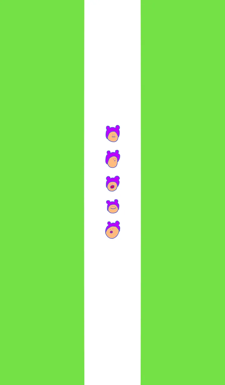 [LINE着せ替え] みみかぶ ぐりーん！ 3の画像1