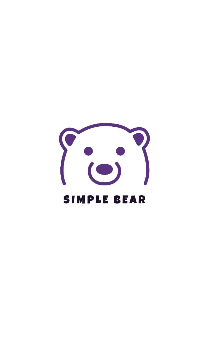 [LINE着せ替え] シンプル ベア 03の画像1