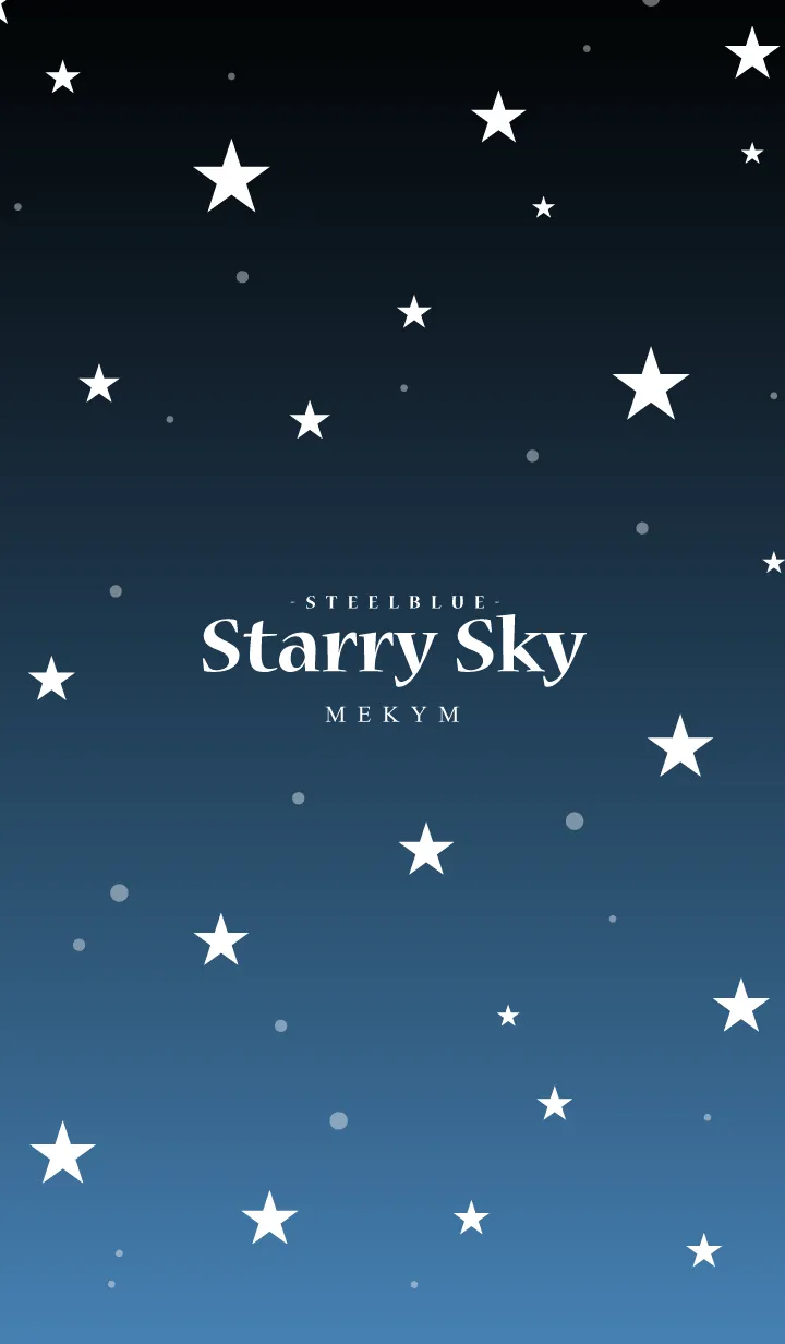 [LINE着せ替え] - Starry Sky Steel Blue -の画像1