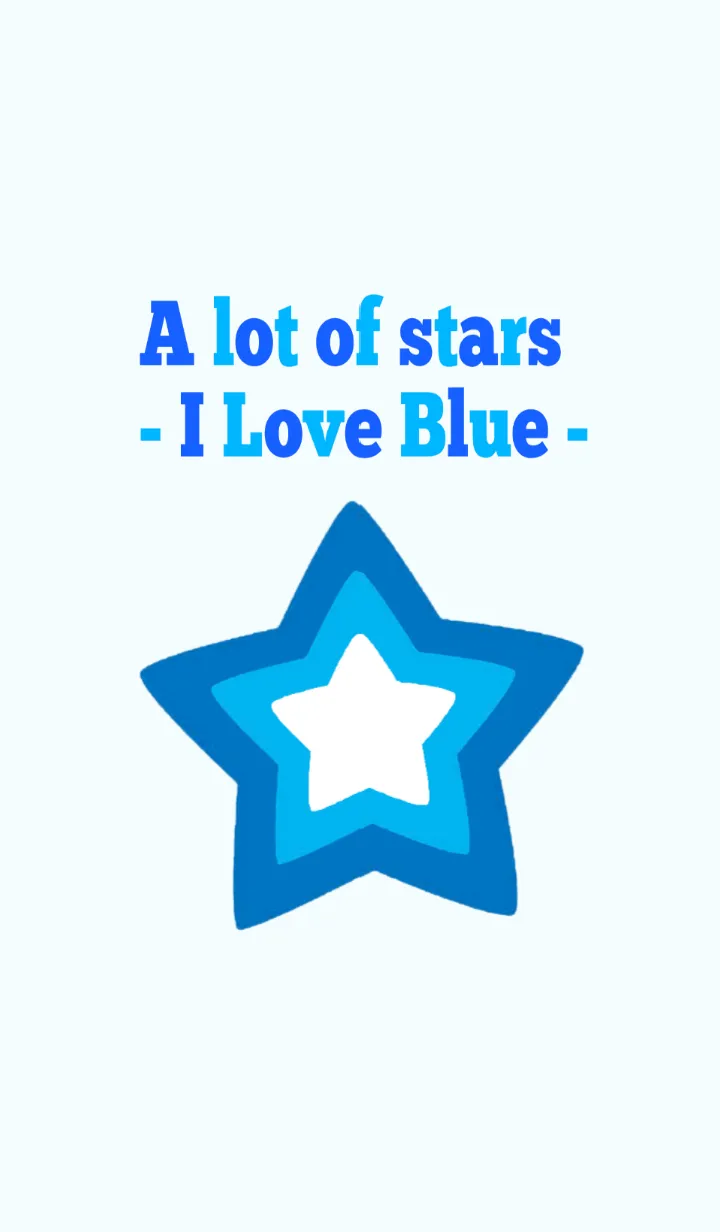 [LINE着せ替え] A lot of stars ～I Love Blue～の画像1
