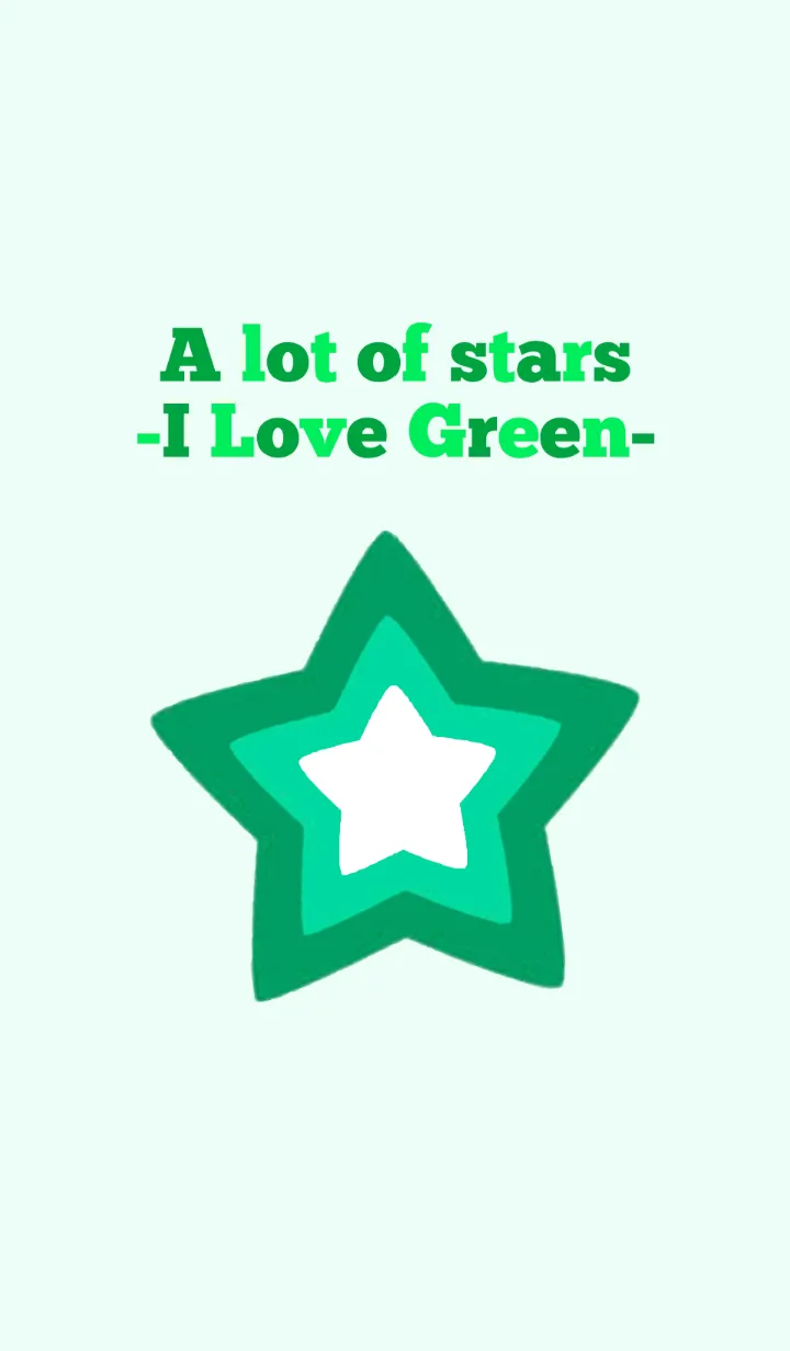 [LINE着せ替え] A lot of stars -I Love Green-の画像1
