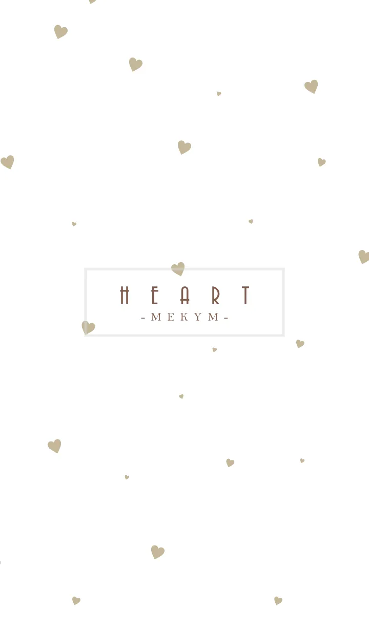 [LINE着せ替え] HEART-Beige MEKYM 34の画像1