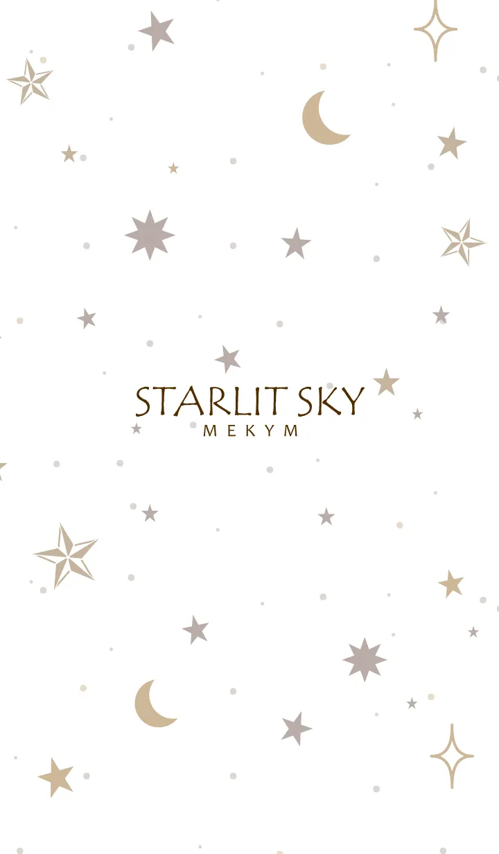 [LINE着せ替え] SIMPLE STARLIT SKY-MEKYM 23の画像1