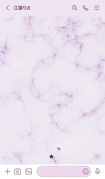 [LINE着せ替え] ～星のカケラ★パープル30_1～の画像3