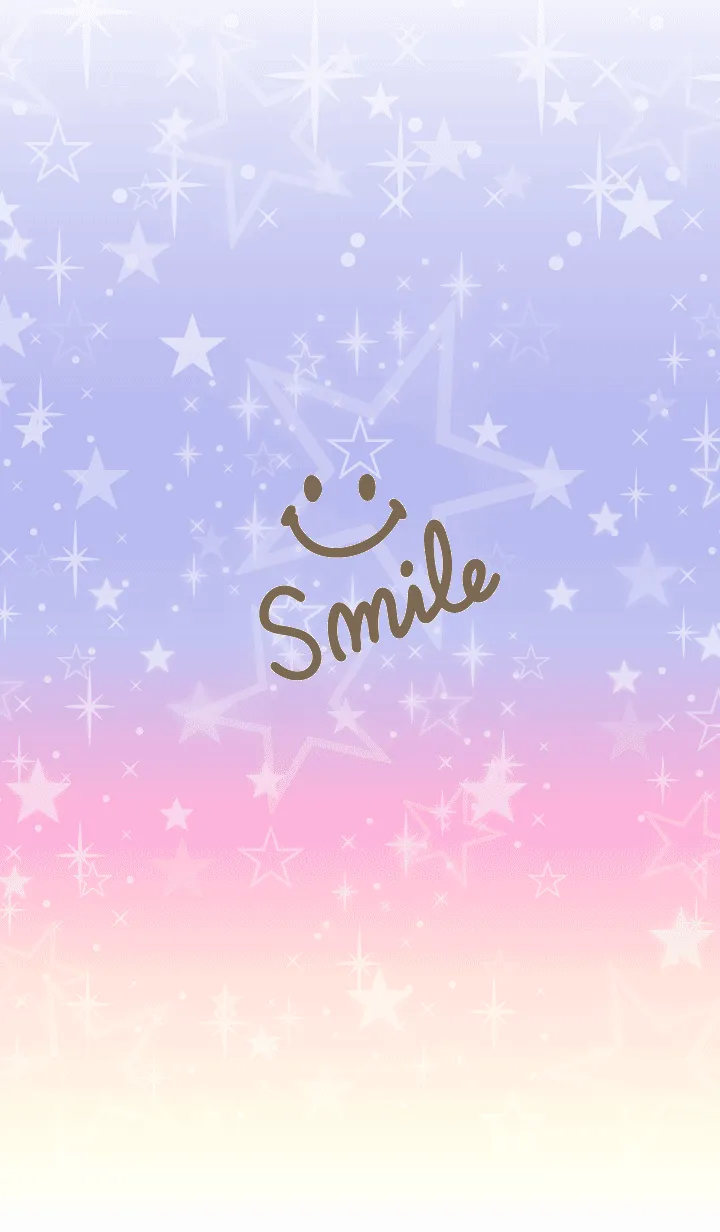 [LINE着せ替え] グラデーション星が輝く-スマイル7-の画像1