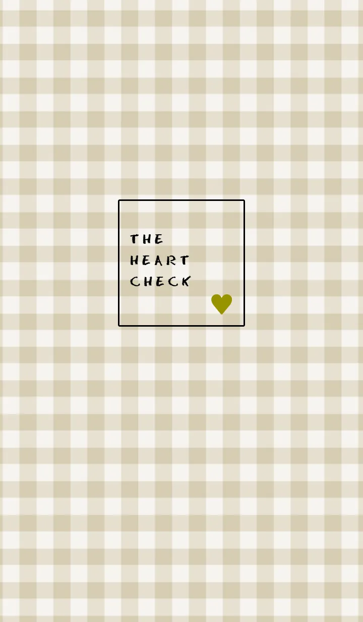 [LINE着せ替え] ザ ハート チェック 07の画像1