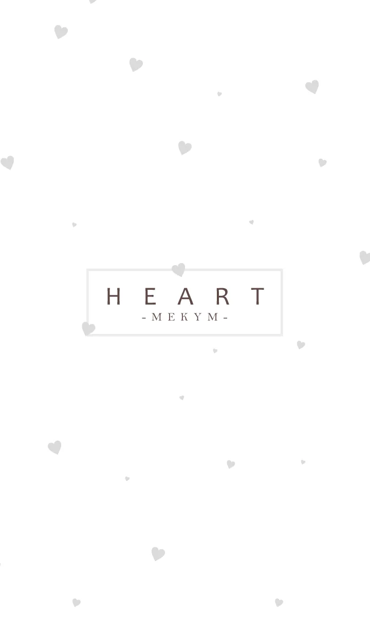 [LINE着せ替え] HEART-Gray MEKYM 34の画像1