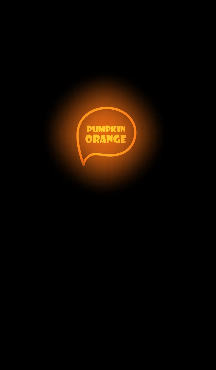 [LINE着せ替え] Pumpkin Orange  Neon Theme V.6 (JP)の画像1