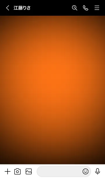 [LINE着せ替え] Pumpkin Orange  Neon Theme V.6 (JP)の画像3