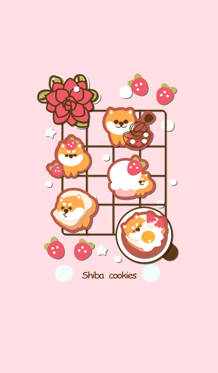 [LINE着せ替え] Shiba cookies 5の画像1