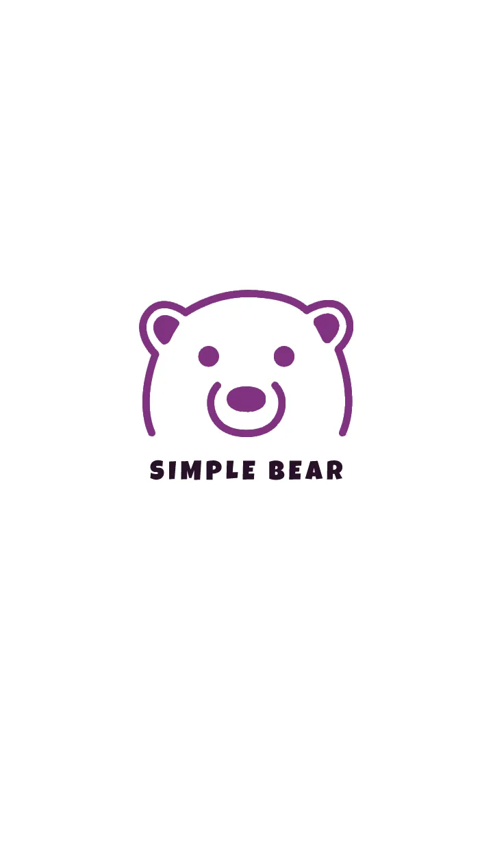 [LINE着せ替え] シンプル ベア 04の画像1