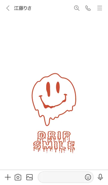 [LINE着せ替え] ドリップ スマイル 32の画像3
