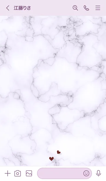 [LINE着せ替え] ～コネクト♥パープル03_1～の画像3