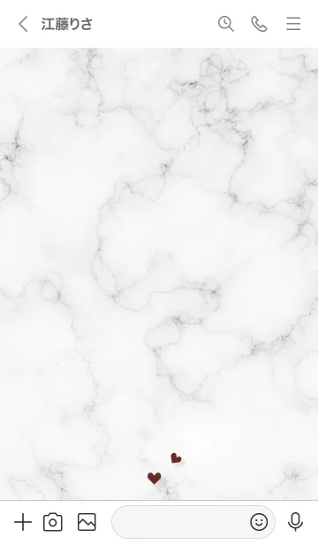 [LINE着せ替え] ～コネクト♥ホワイト01_1～の画像3