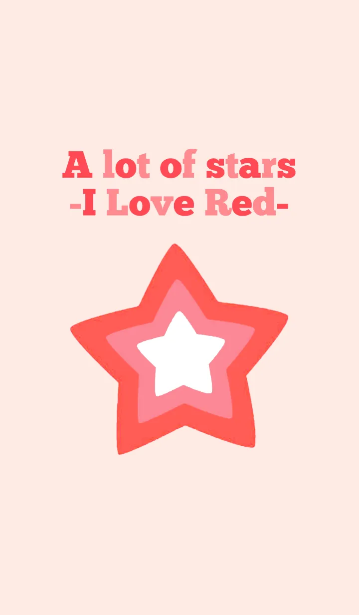 [LINE着せ替え] A lot of stars -I Love Red-の画像1