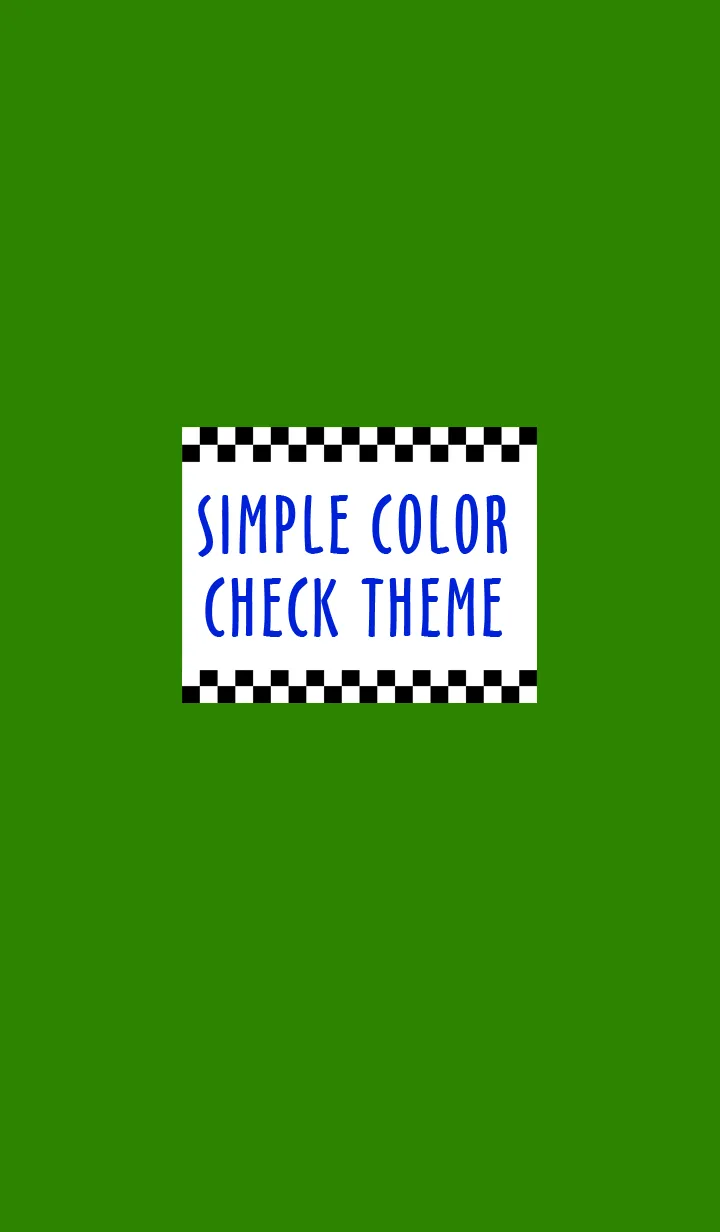 [LINE着せ替え] シンプル カラー チェック 31の画像1