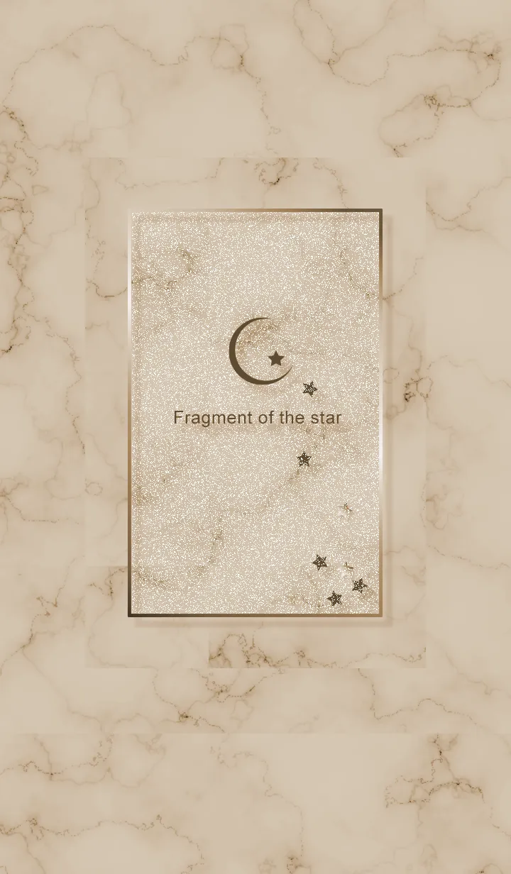 [LINE着せ替え] ～星のカケラ★ベージュ45_1の画像1