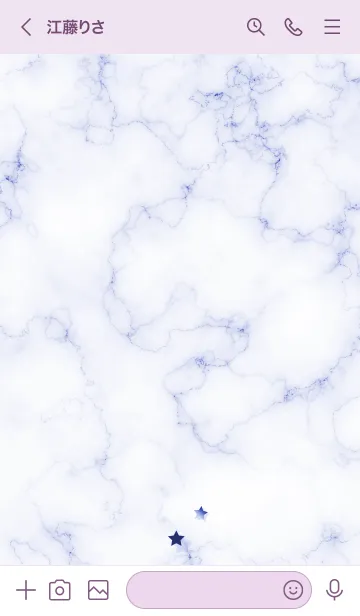 [LINE着せ替え] ～星のカケラ★パープル41_1～の画像3