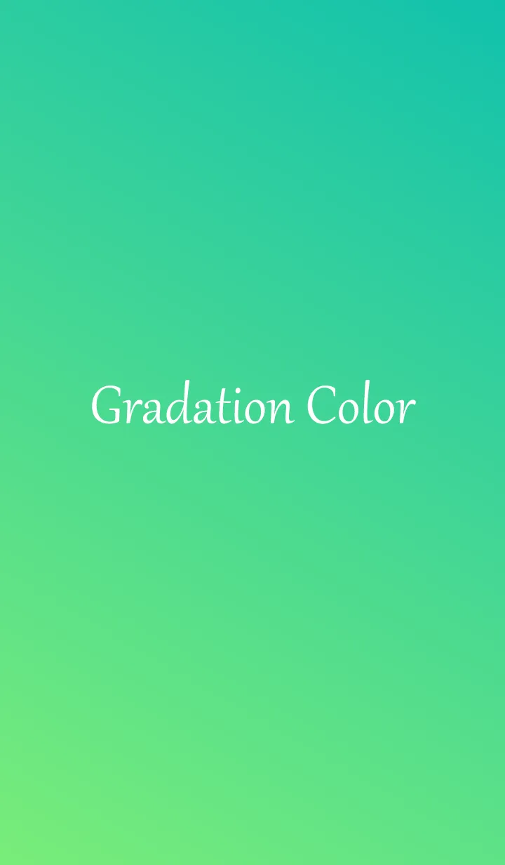 [LINE着せ替え] Gradation Color *Green*の画像1