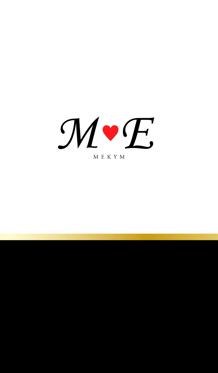 [LINE着せ替え] Love Initial M&E イニシャル 6の画像1