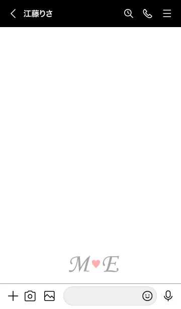 [LINE着せ替え] Love Initial M&E イニシャル 6の画像3