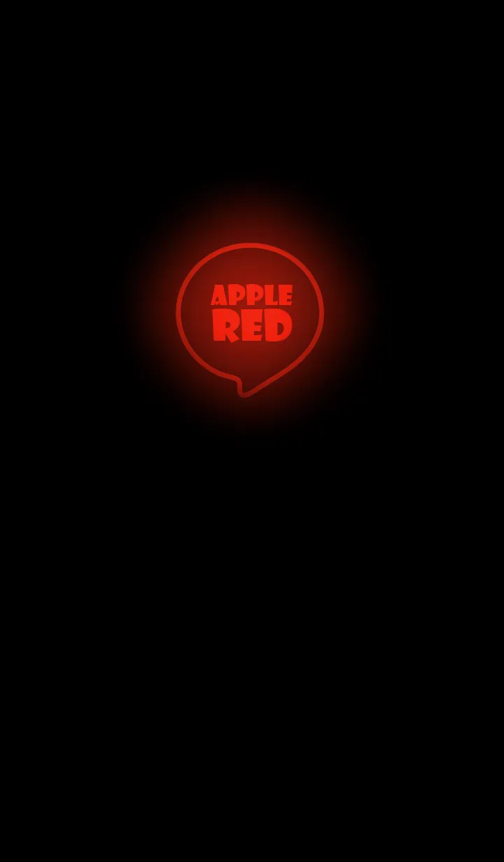 [LINE着せ替え] Apple Red Neon Theme Ver.4 (JP)の画像1