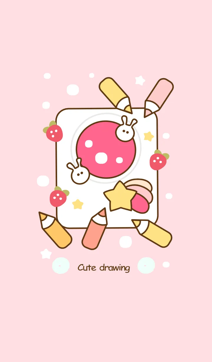 [LINE着せ替え] Cute Cute planet drawing 5の画像1