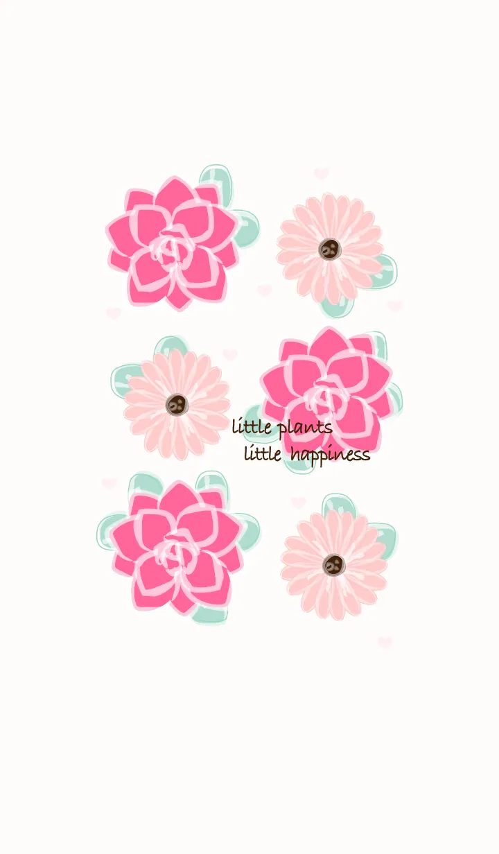 [LINE着せ替え] Pink succulent 13 :)の画像1
