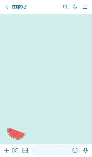 [LINE着せ替え] スイカが好き！の画像3