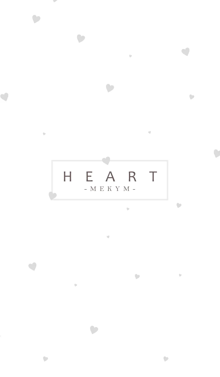 [LINE着せ替え] HEART-Gray MEKYM 35の画像1