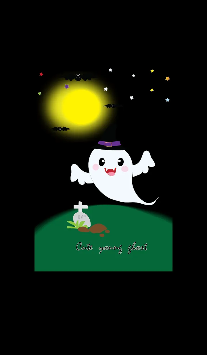[LINE着せ替え] Cute and funny little ghost jpの画像1