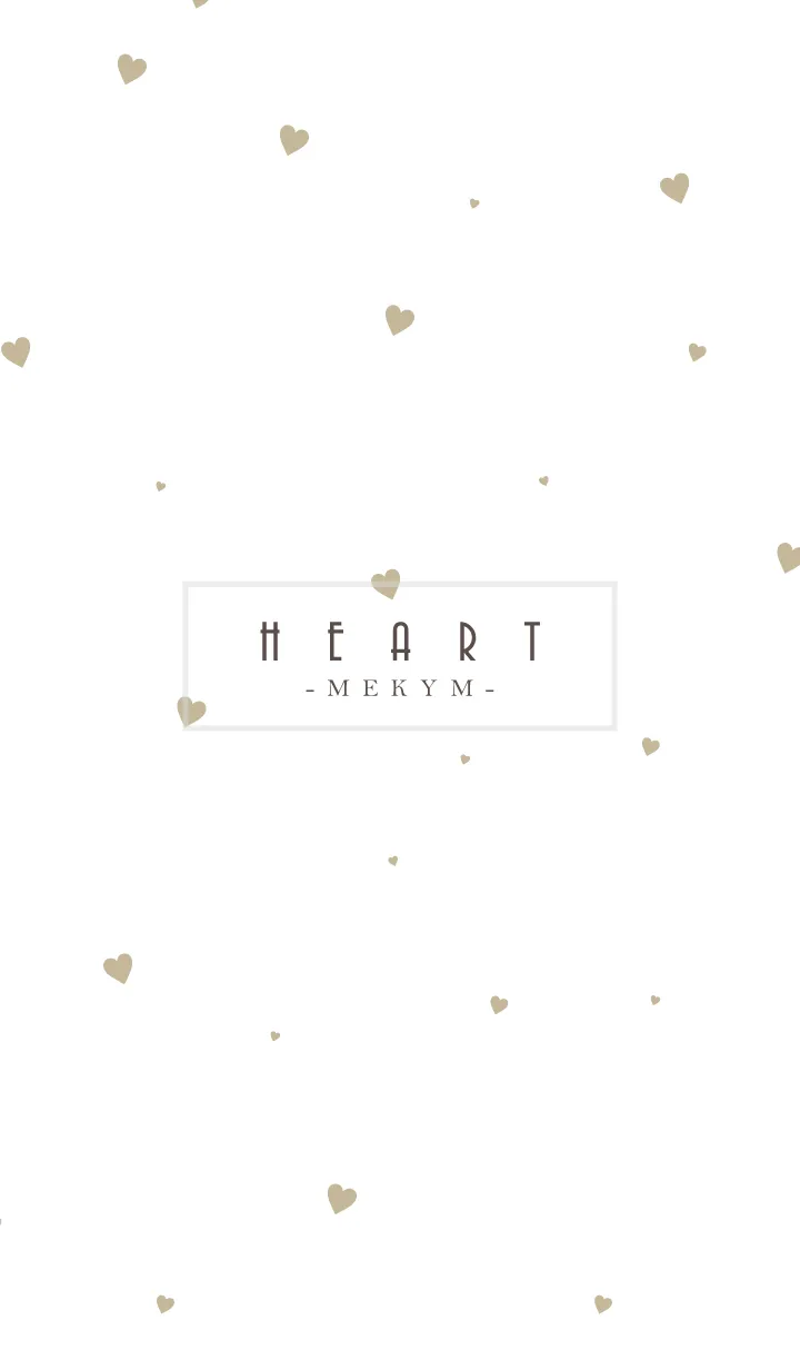 [LINE着せ替え] HEART-Beige MEKYM 35の画像1