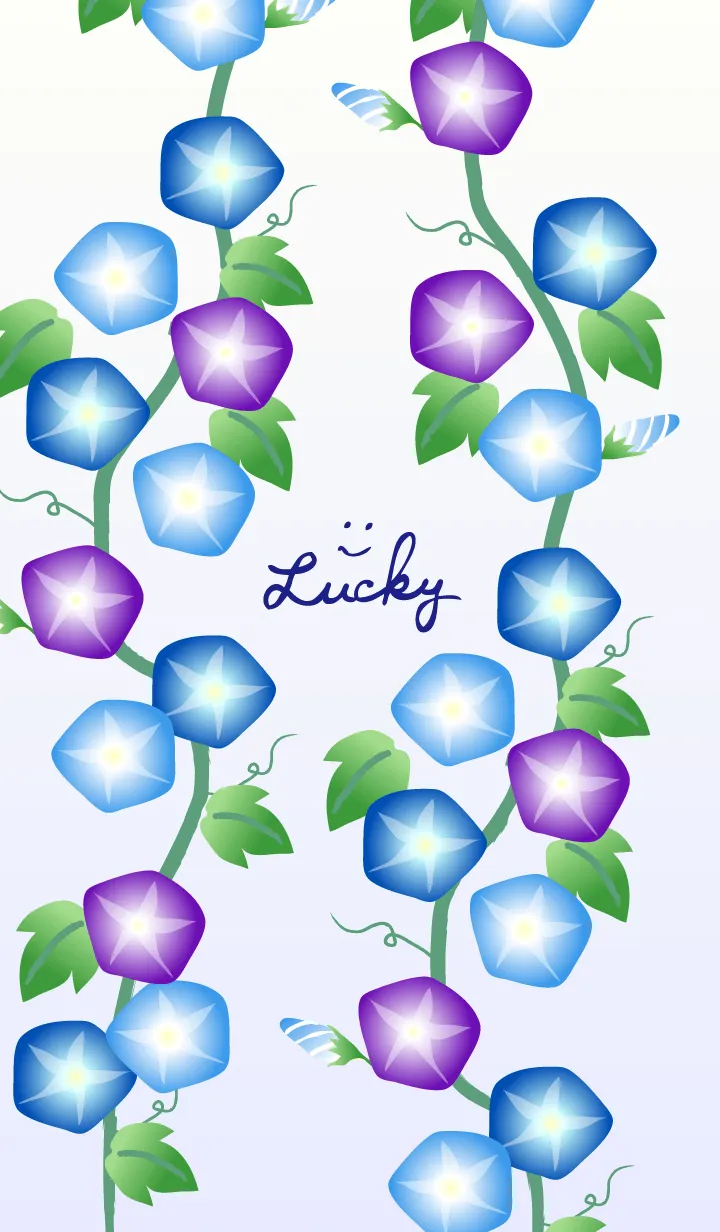 [LINE着せ替え] 朝顔 シンプル4の画像1