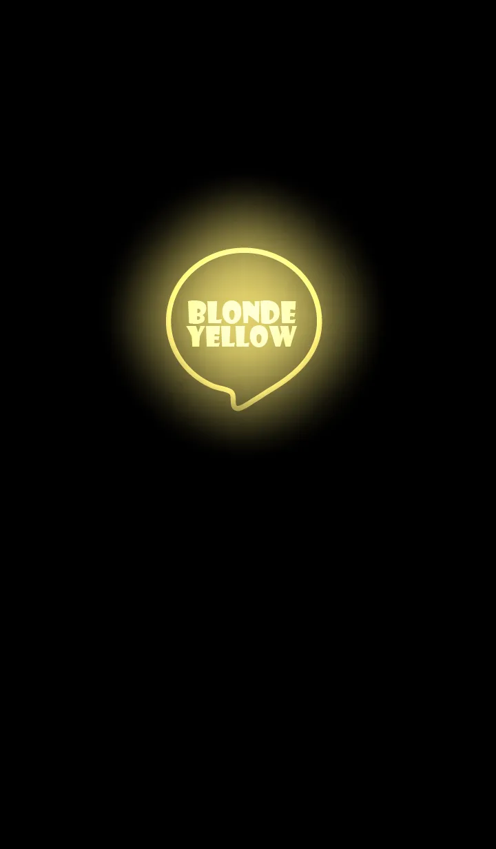 [LINE着せ替え] Blonde Yellow Neon Theme Ver.4 (JP)の画像1