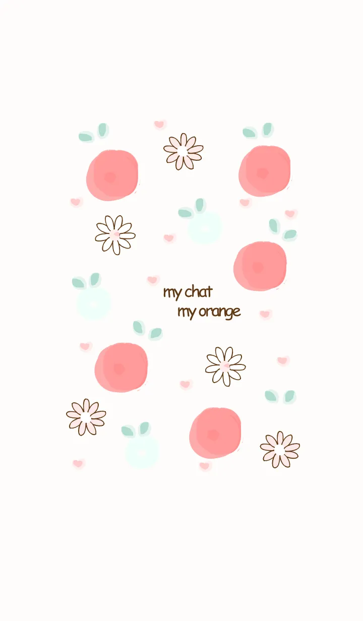 [LINE着せ替え] Minimal orange (Watercolor version) 12の画像1