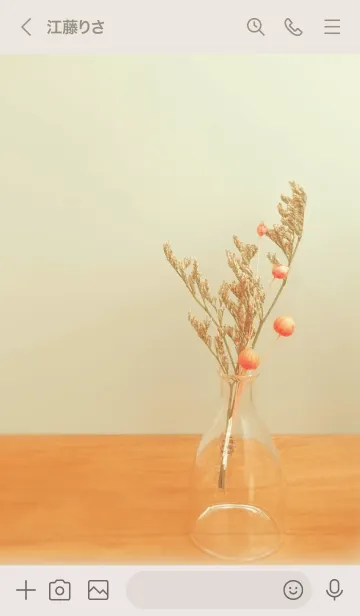 [LINE着せ替え] ナチュラルスタイル（赤い実）の画像3