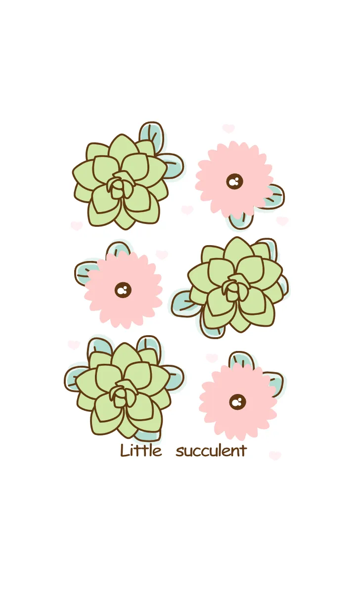 [LINE着せ替え] My little succulent 8の画像1