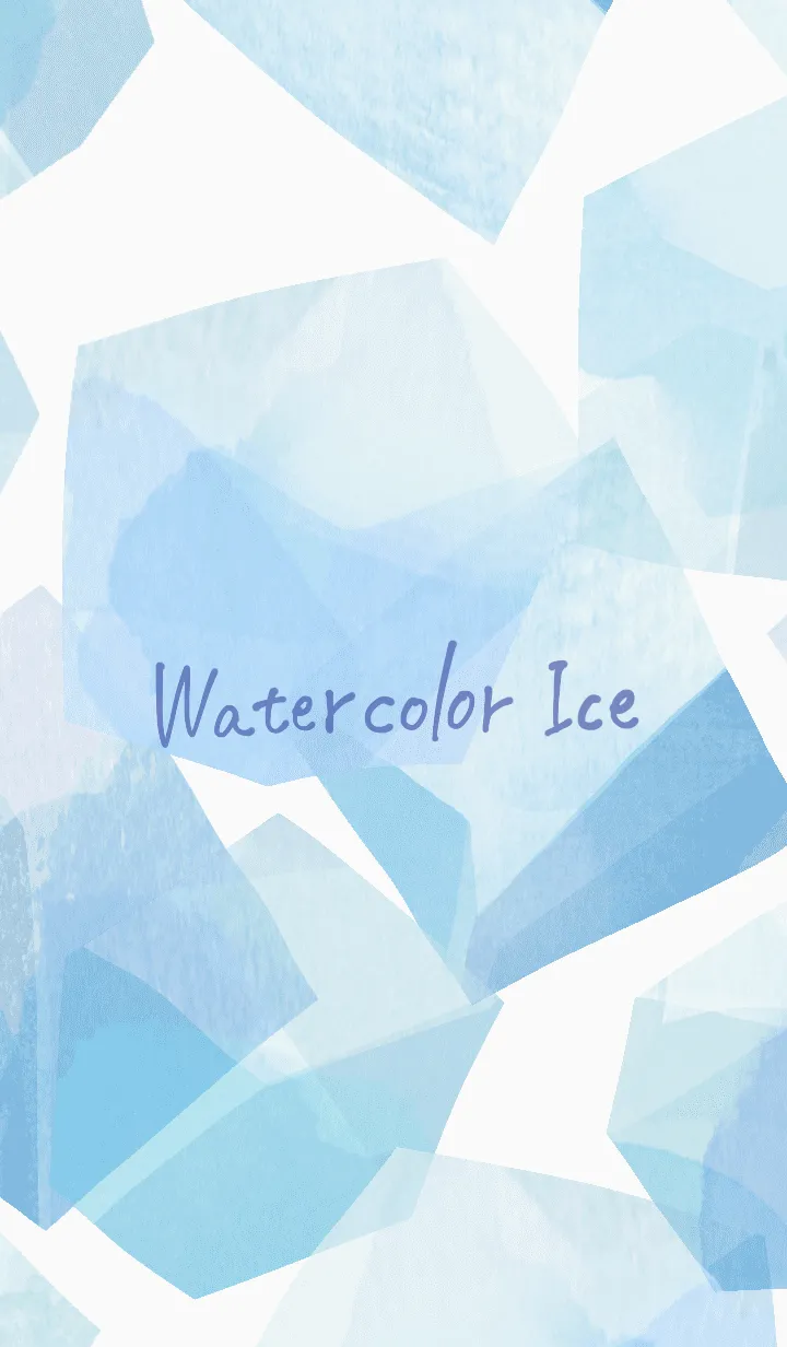 [LINE着せ替え] 涼しい水彩の氷の画像1