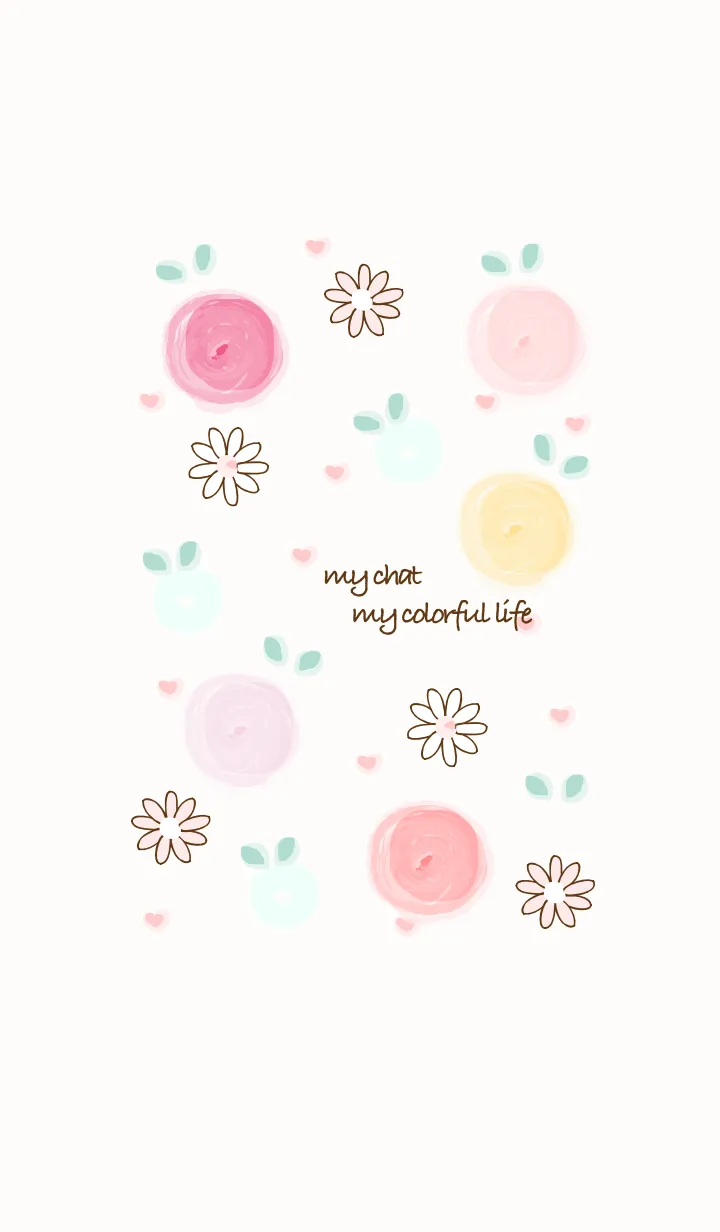 [LINE着せ替え] Pastel colorful watercolor 12の画像1