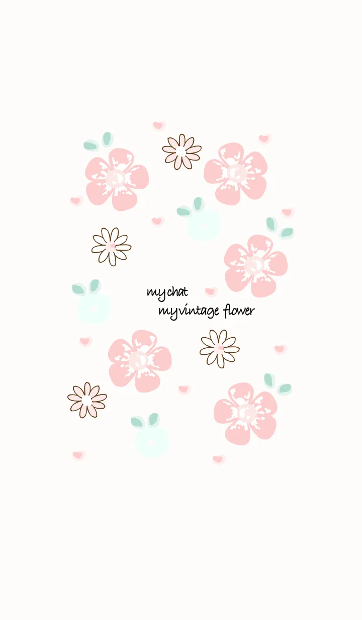 [LINE着せ替え] My chat my vintage flower 72の画像1