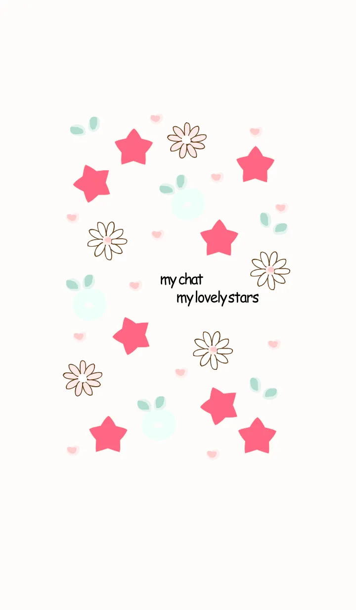 [LINE着せ替え] My chat my lovely stars (Pink ver.) 19の画像1