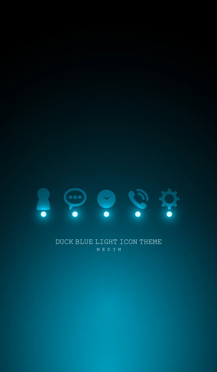 [LINE着せ替え] DUCK BLUE LIGHT ICON THEMEの画像1