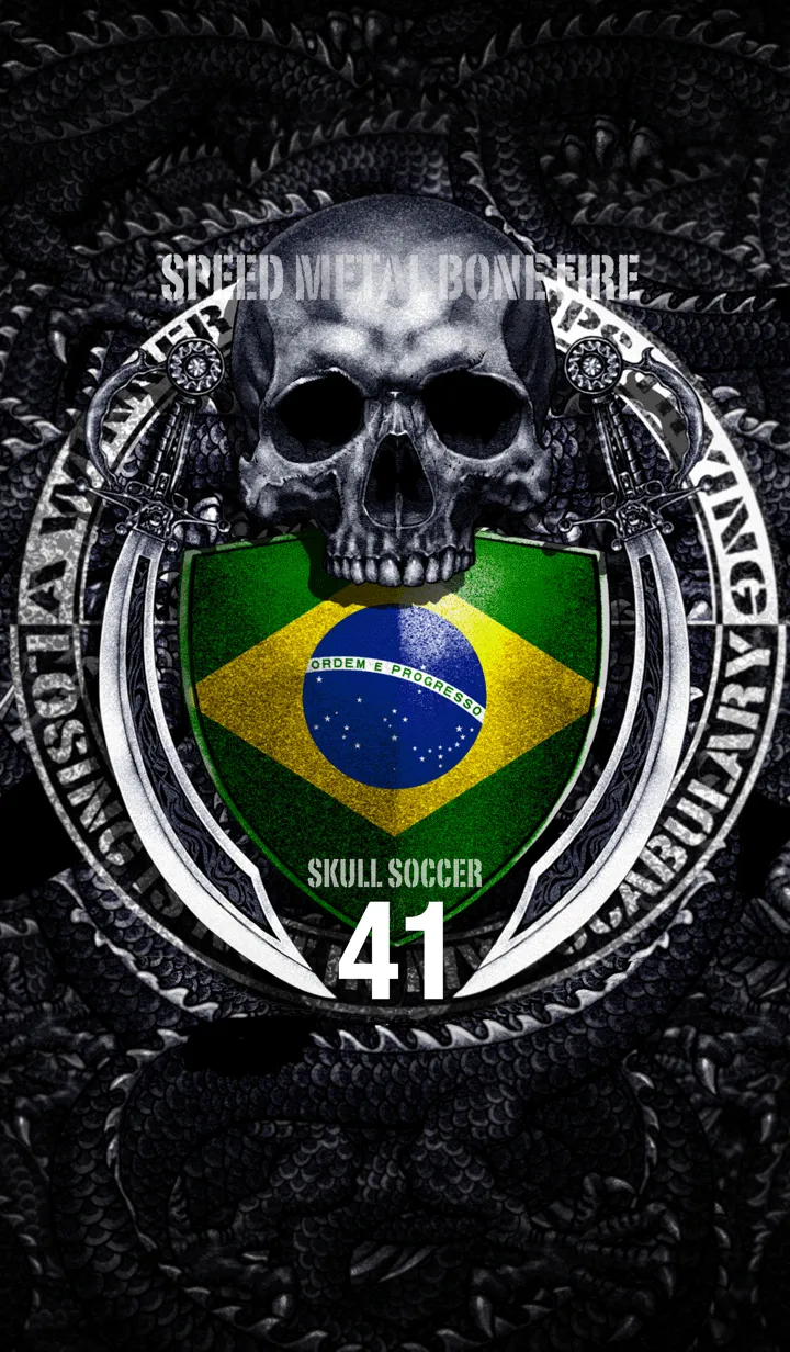 [LINE着せ替え] ドラゴンスカル サッカー 41の画像1