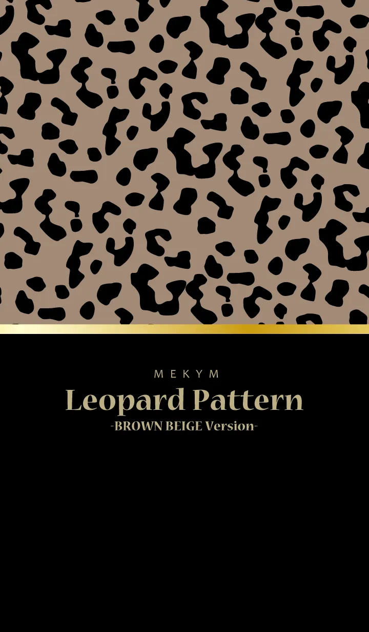 [LINE着せ替え] Leopard Pattern 29 -BROWN BEIGE Version-の画像1