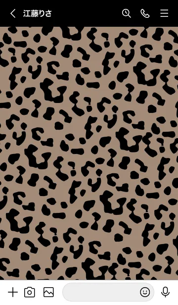 [LINE着せ替え] Leopard Pattern 29 -BROWN BEIGE Version-の画像3