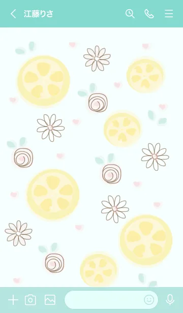 [LINE着せ替え] My chat my lemon 19の画像3